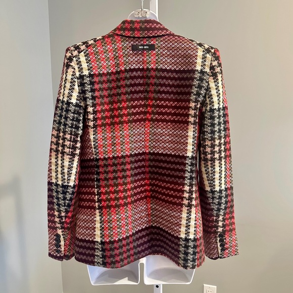 WE-AR4 Beautiful Plaid Holiday Blazer Jacket Sz S NWT $675!! - Picture 3 of 4